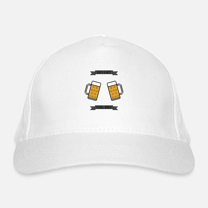 Tasse à bière Pixel 8 bits Casquette classique bio