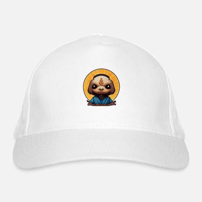 Moine bouddhiste comme paresseux Casquette classique bio