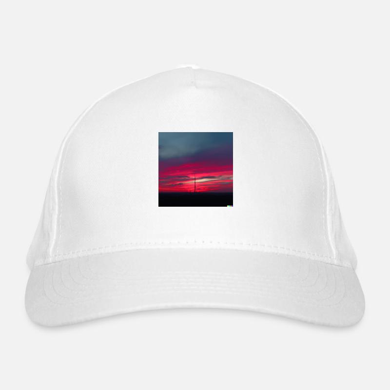 Coucher de soleil au néon Casquette classique bio