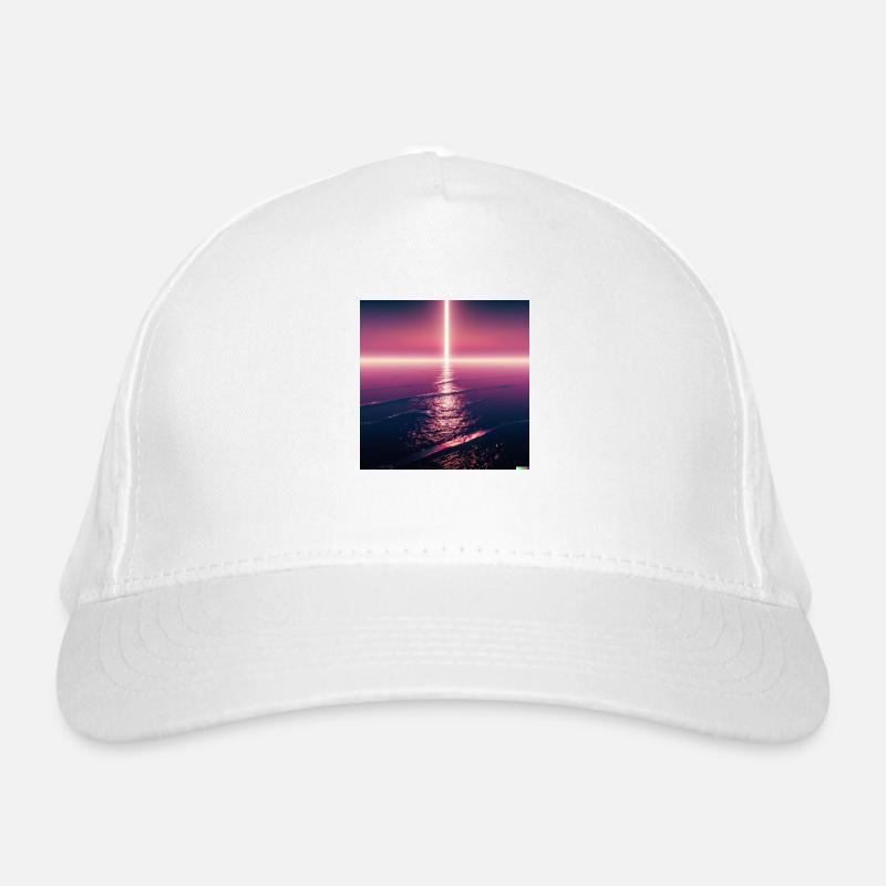 Synthwave the return of Jesus Organic Baseball Cap