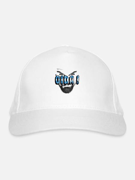 Oida bayrisch dialekt - Bio-Baseballkappe - Weiß
