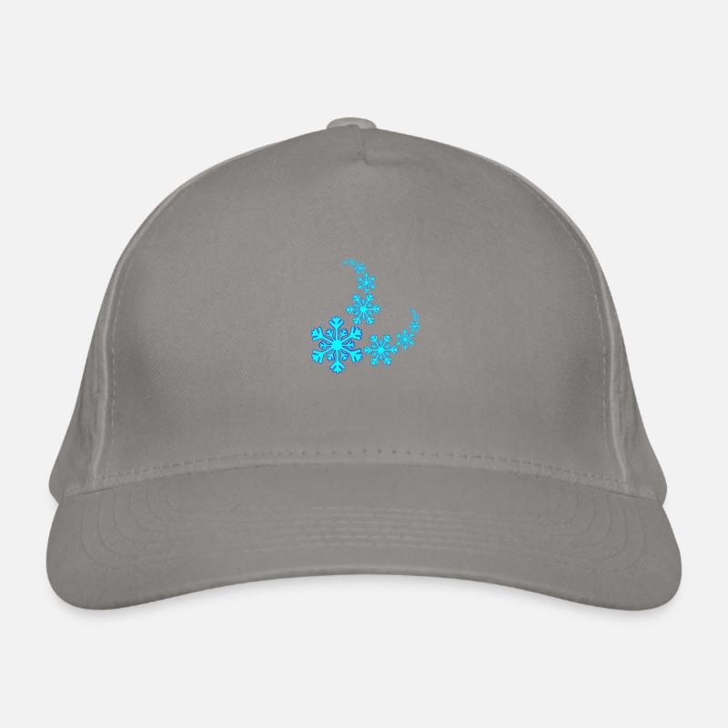 Snowflake Spiral Organic Baseball Cap