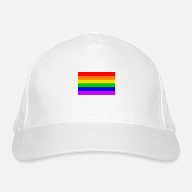 Gay Rainbow Transgender Rainbow Flag Organic Baseball Cap