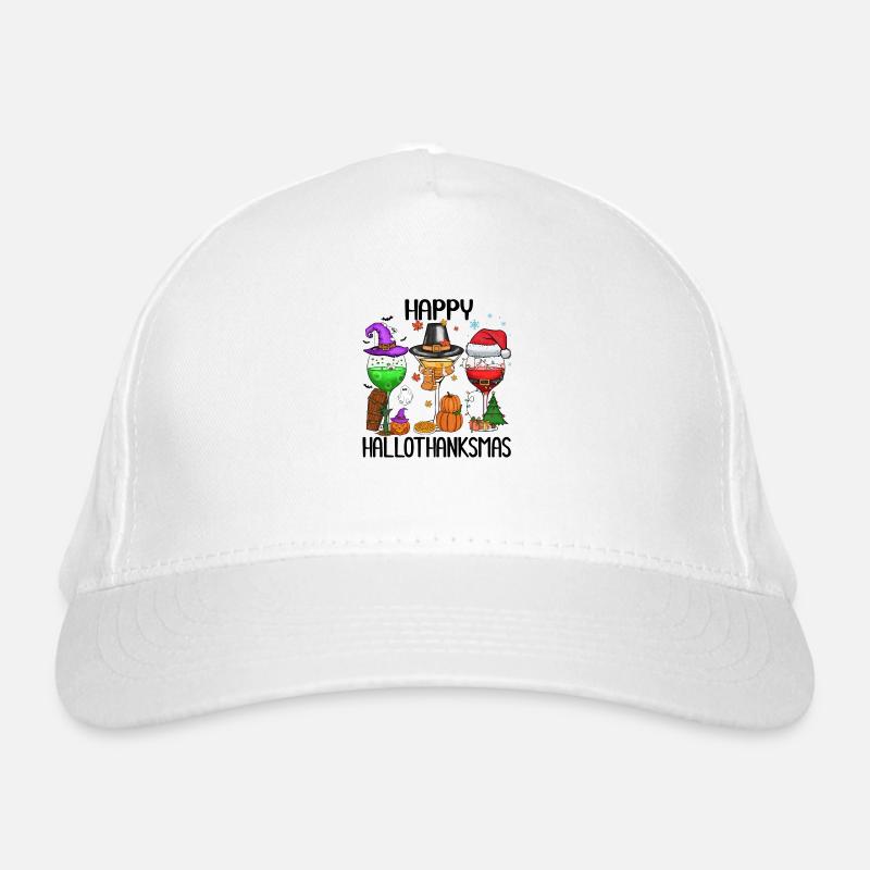 Happy Hallothanksmas Casquette classique bio