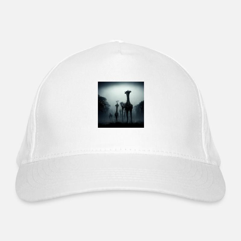 Girrafe in the dark Organic Baseball Cap