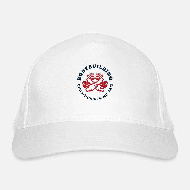 Hühnchen mit Reis 2 Bio-Baseballkappe