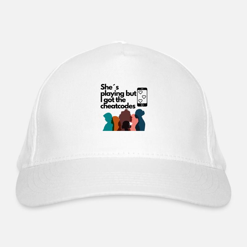 she´s plaaying but i got the cheatcodes fun shirt Bio-Baseballkappe