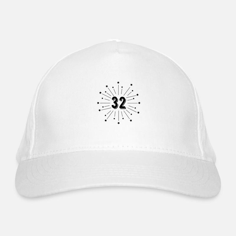 32e anniversaire étoilé - cadeau 32 ans Casquette classique bio