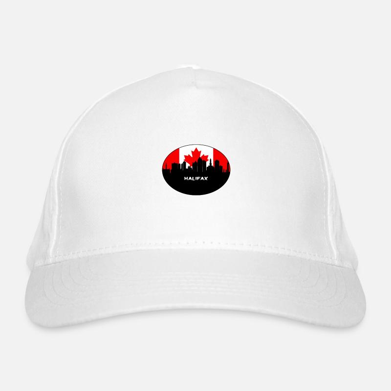 Halifax Kanada-Flaggen-Skyline-Schattenbild-Reise Bio-Baseballkappe