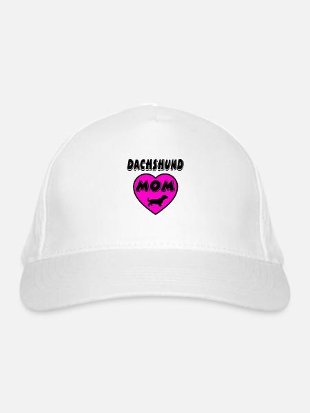 Dackel - Bio-Baseballkappe - Weiß