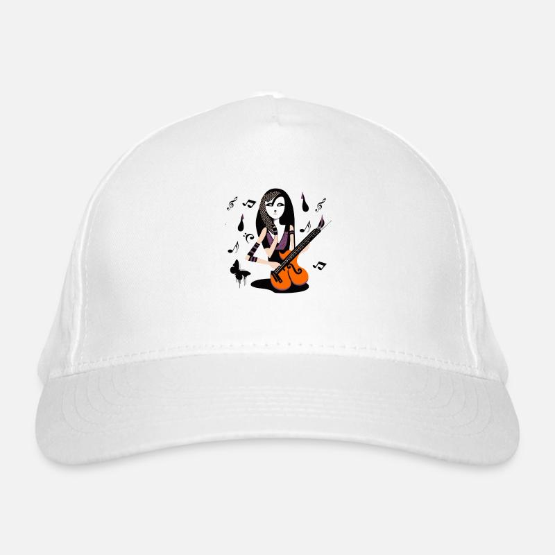 Musik Mädchen Bio-Baseballkappe