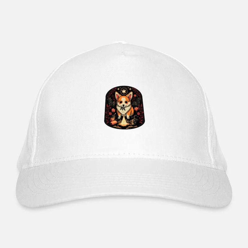 Corgi Necromancer Organic Baseball Cap