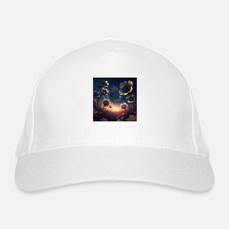 Science-Fiction-Blumen Bio-Baseballkappe