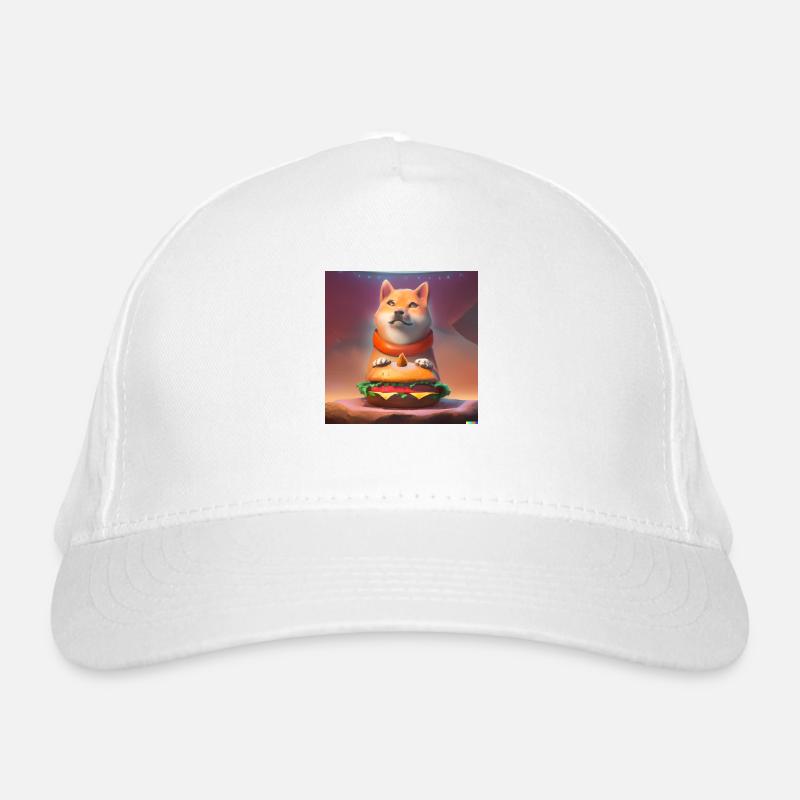 A fortune-telling Shiba Inu Hamburger digital art Organic Baseball Cap