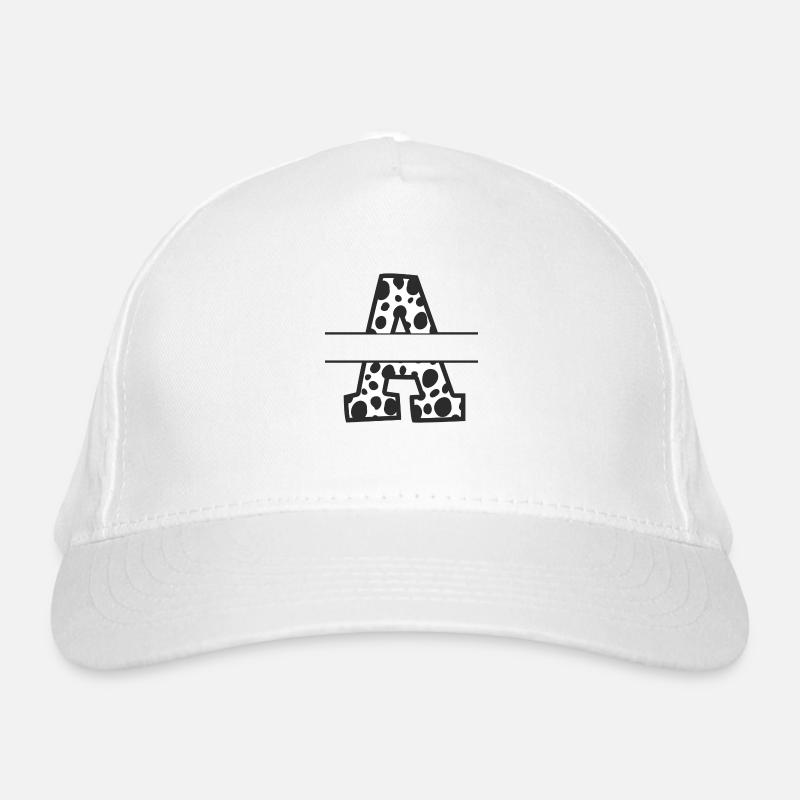 Personalized cow pattern letter Organic Baseball Cap