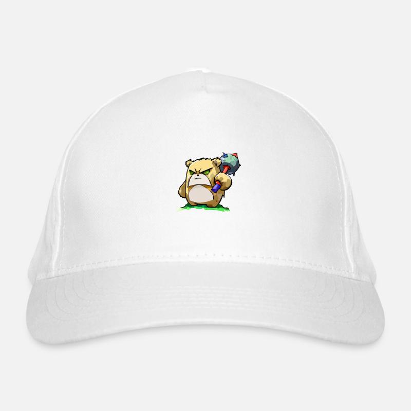 Krako the warrior bear Organic Baseball Cap