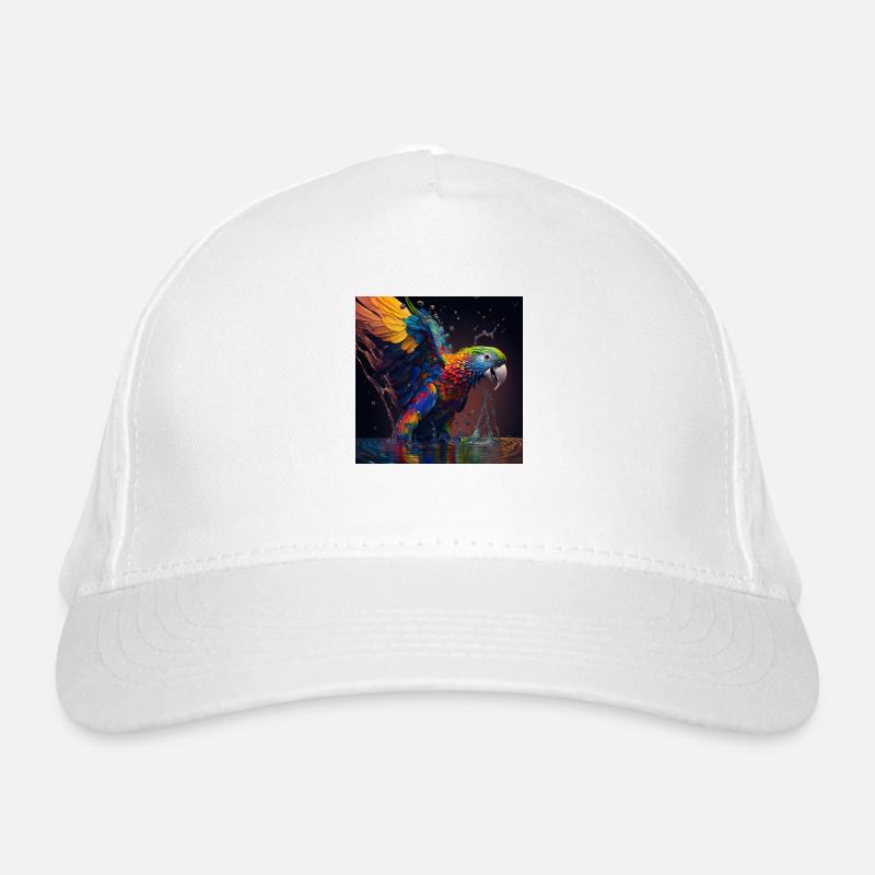 Colored parrot, unique design Organic Baseball Cap