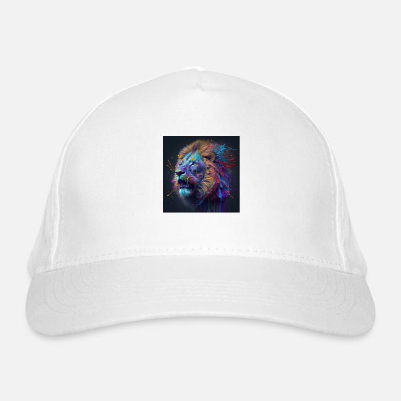 Lion coloré, design unique Casquette classique bio