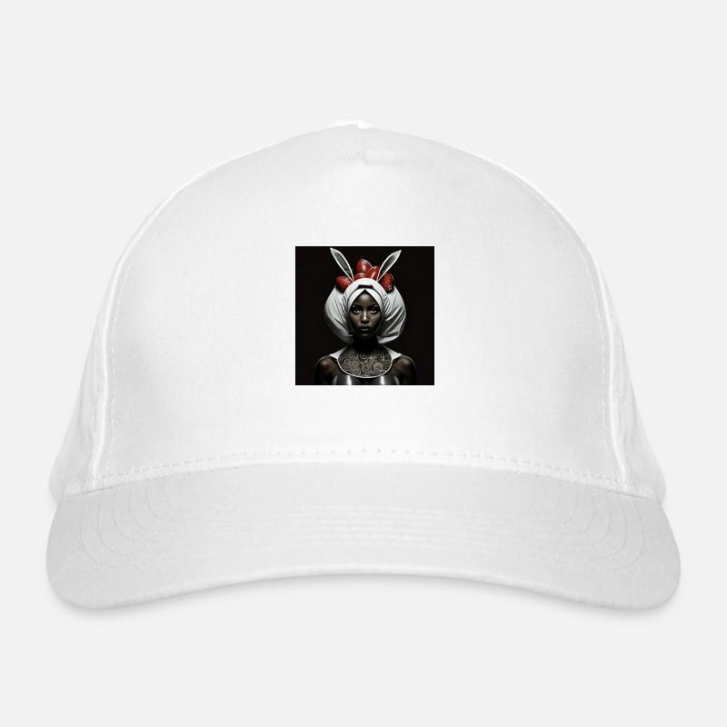 femmes noires LAPIN BLANC CACHE OEUFS DE PAQUES Casquette classique bio