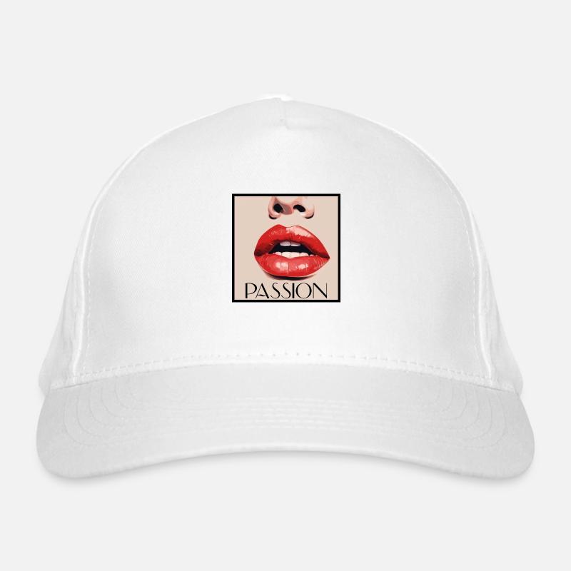 Lippen Passion - Leidenschaft Bio-Baseballkappe