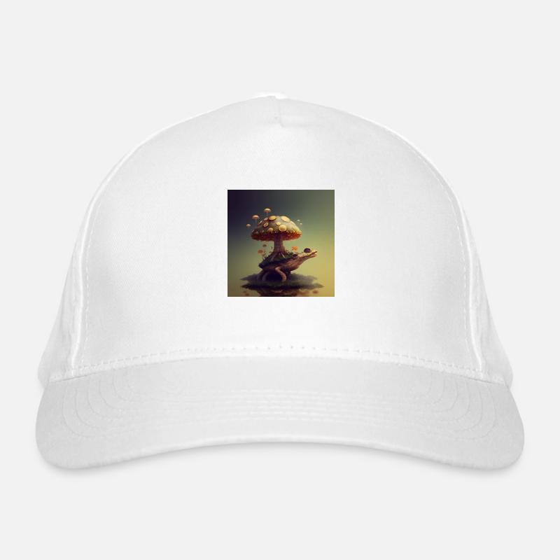 Trippy Turtle with Tree Growing on her Back Organic Baseball Cap