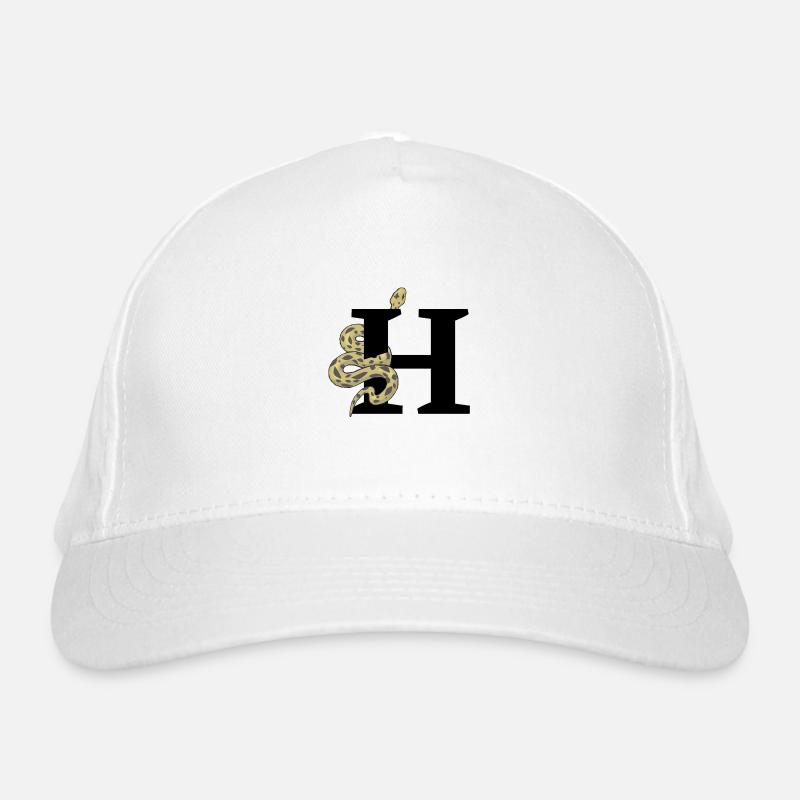 Lettre h serpent Casquette classique bio