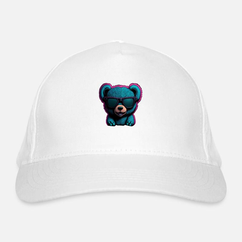 COOLER TEDDYBÄR MIT SONNENBRILLE Bio-Baseballkappe