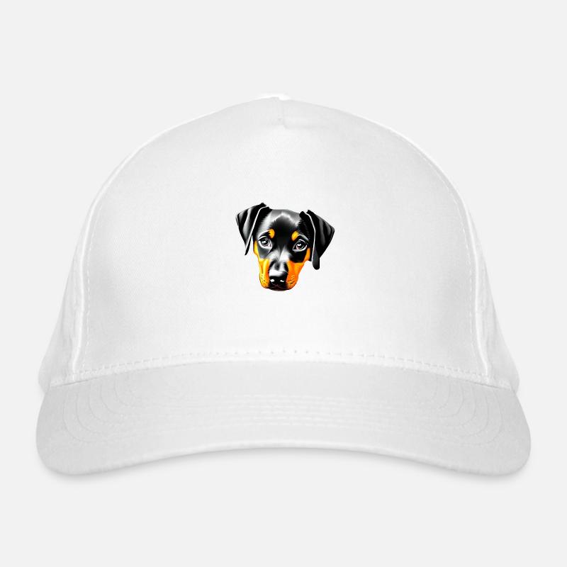 Dobermann Hund Dobermanntrainer Dobermannwelpe Bio-Baseballkappe