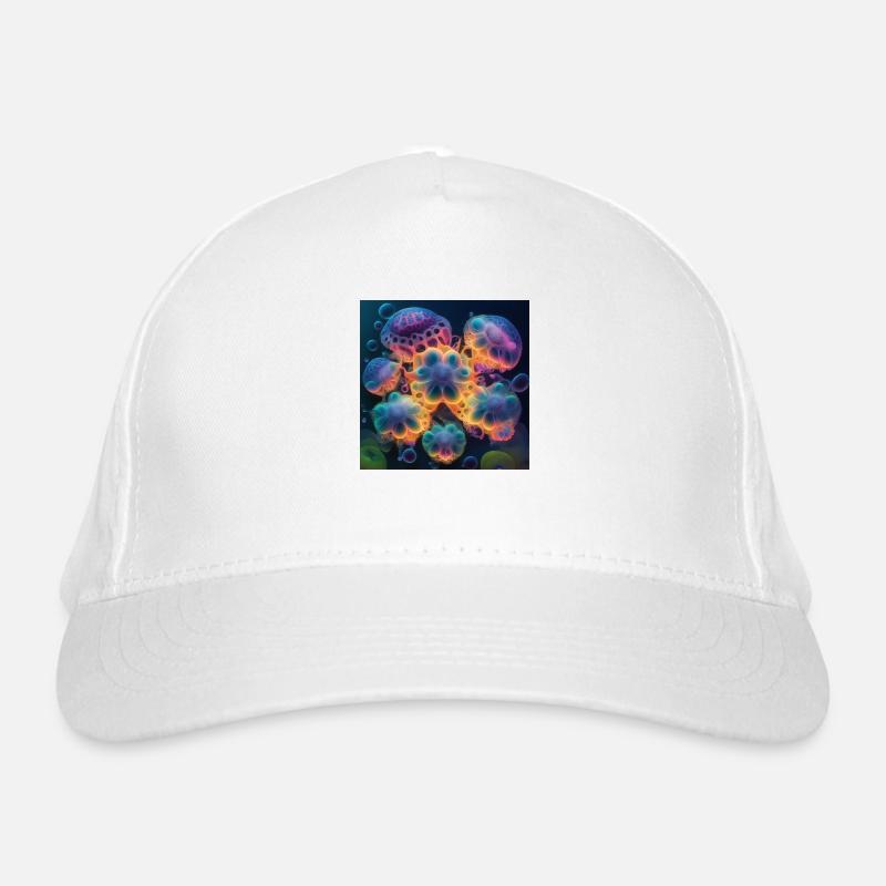 Amazing group of magic yellyfish Organic Baseball Cap