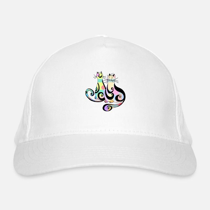 Chats - Casquette classique bio - blanc