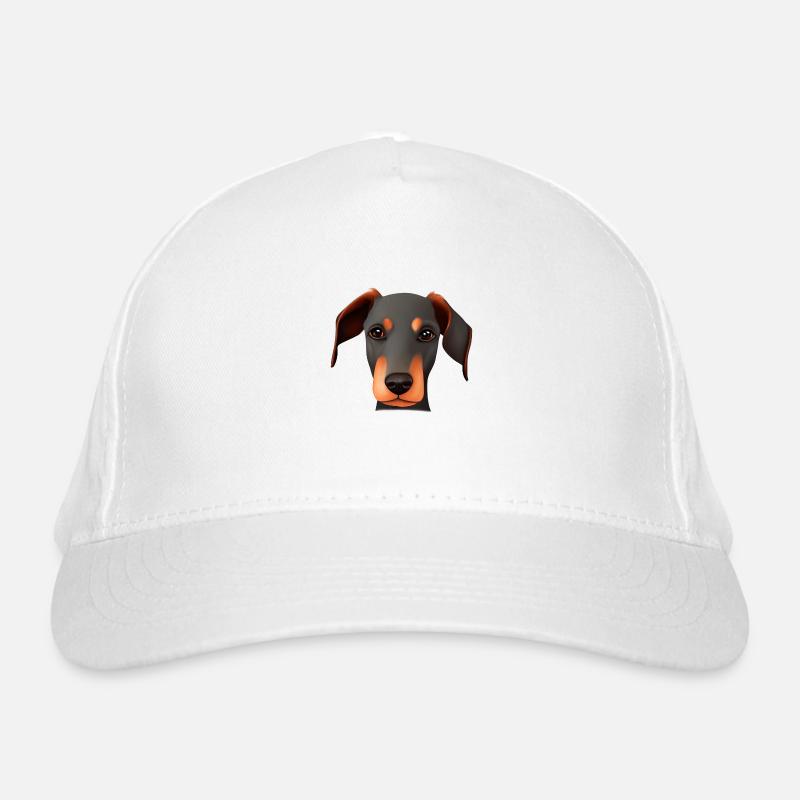 Dobermann Hund Dobermannwelpe Dobermanntrainer Bio-Baseballkappe