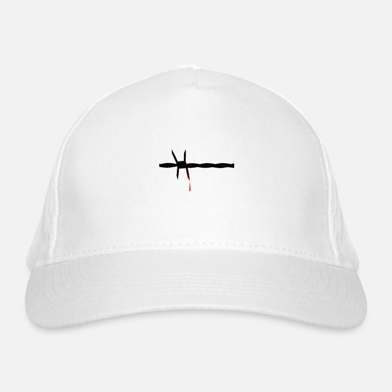 Blutiger Stacheldraht Bio-Baseballkappe