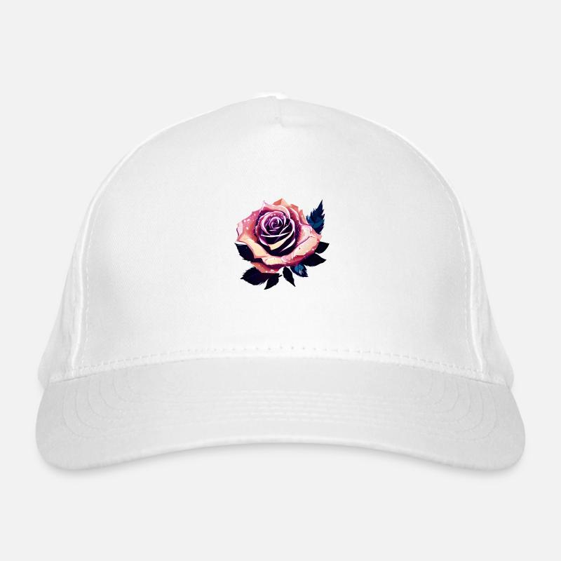 Rose Rose Design Fleurs Casquette classique bio