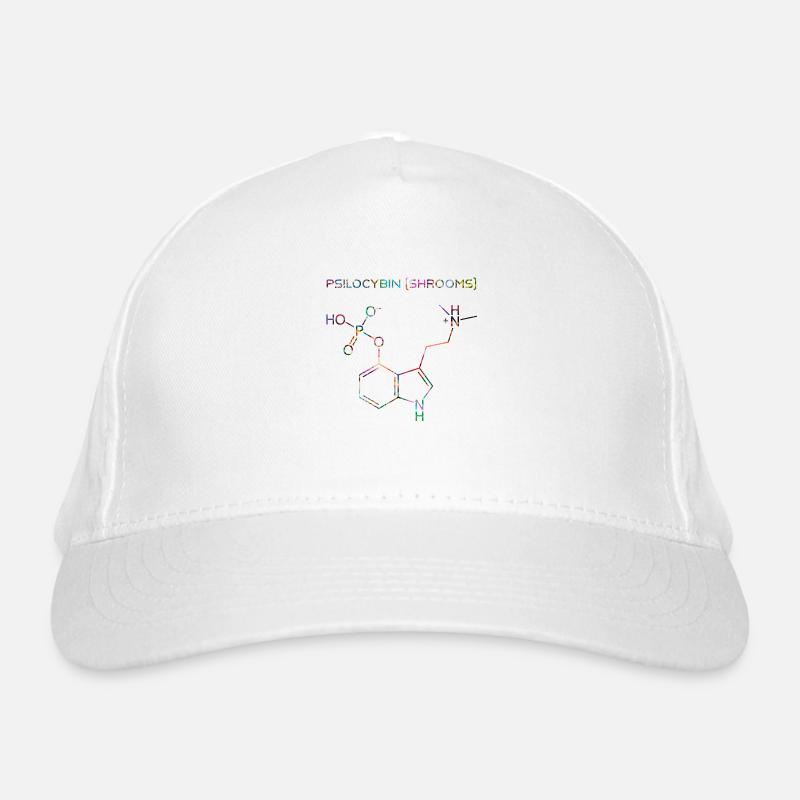 Psilocybin molecule Organic Baseball Cap