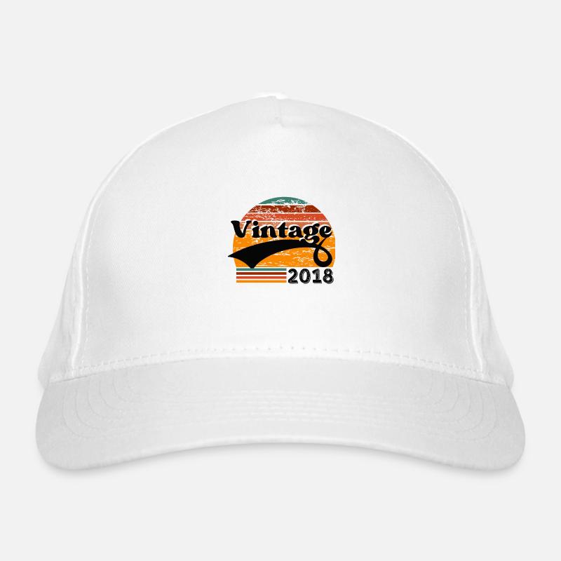 Vintage 2018 Organic Baseball Cap