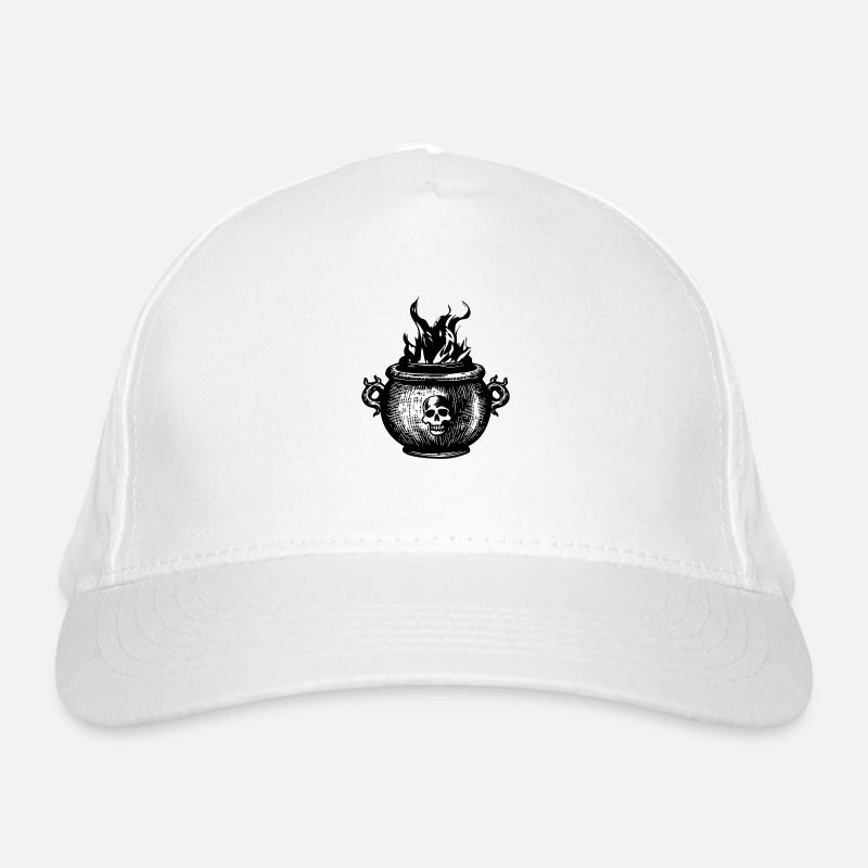 Chaudron Sorcière magique Halloween Casquette classique bio