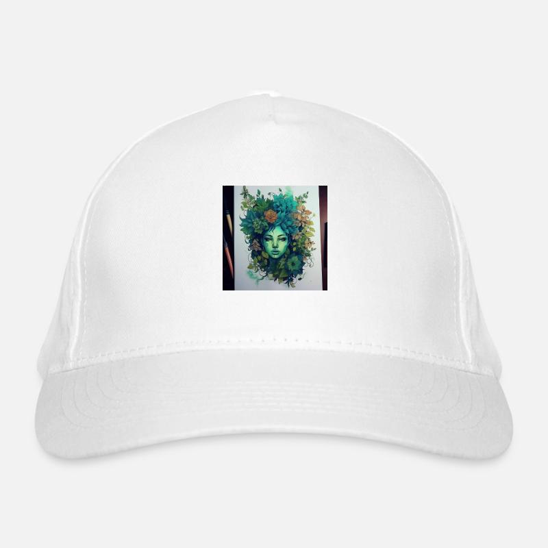 Botanische Göttin Bio-Baseballkappe