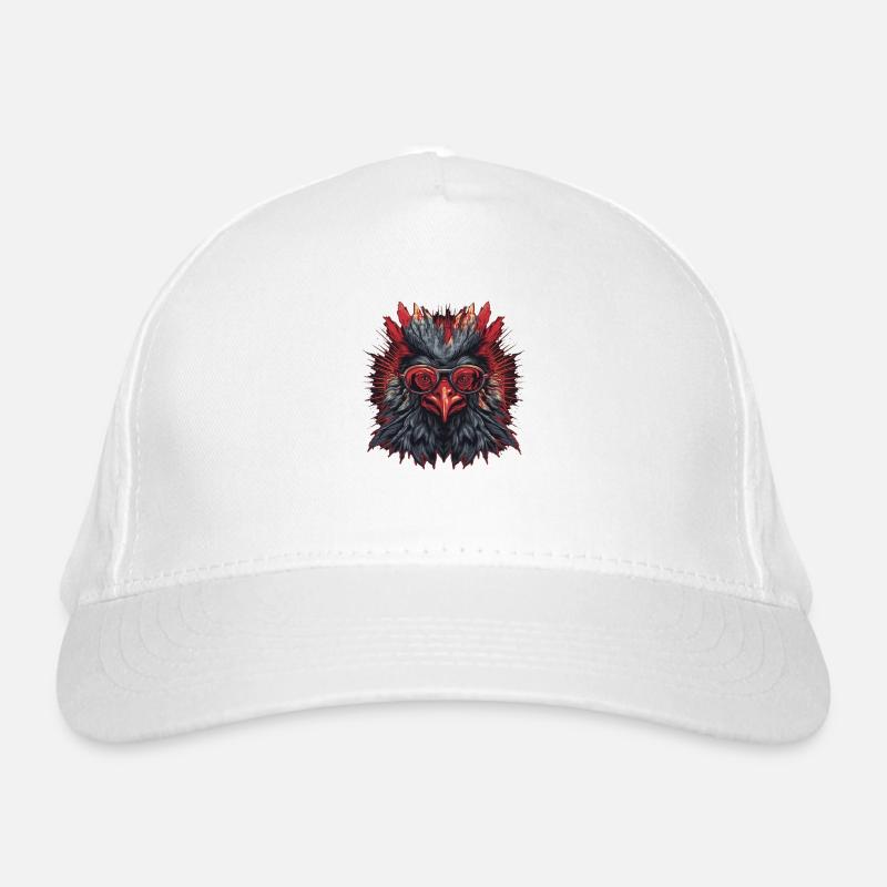 Rooster's head with bezel Organic Baseball Cap