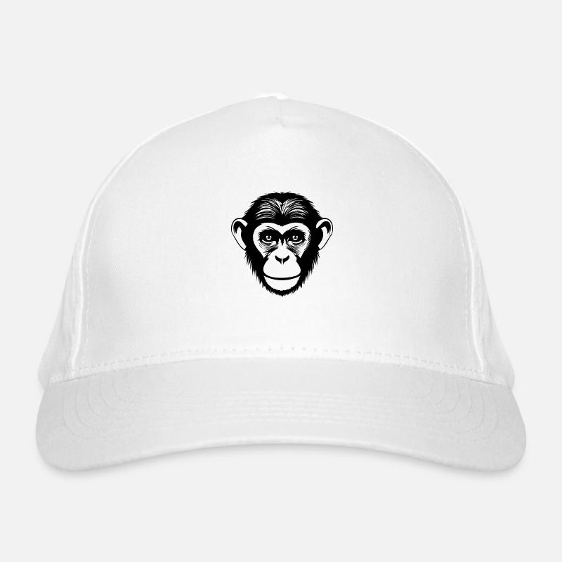 Affe Affen Affengesicht Dschungel Bio-Baseballkappe