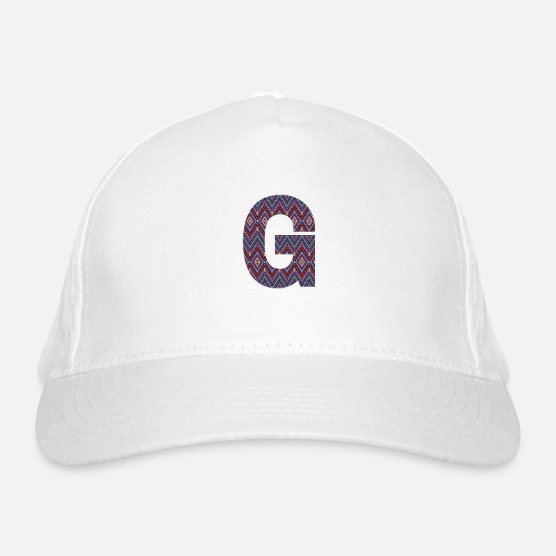 Monogram Letter G- geometric pattern Organic Baseball Cap