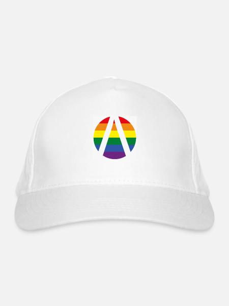 Lambda Logo CSD - Bio-Baseballkappe - Weiß