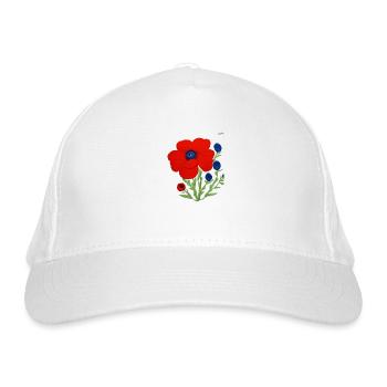 Folk art composition #22 - Organic Baseball Cap - white - Front