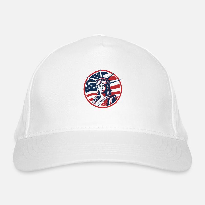 Illustration de la Statue de la Liberté Casquette classique bio