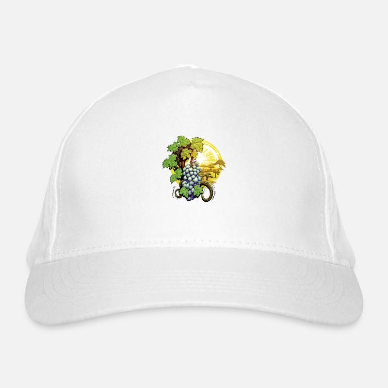 Grappe de raisin au soleil Casquette classique bio