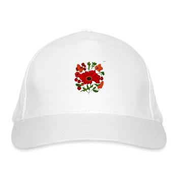 Folk art composition #30 - Organic Baseball Cap - white - Front