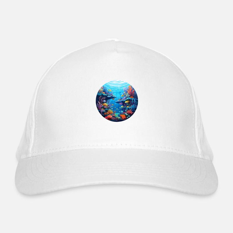 Coral Reef Organic Baseball Cap