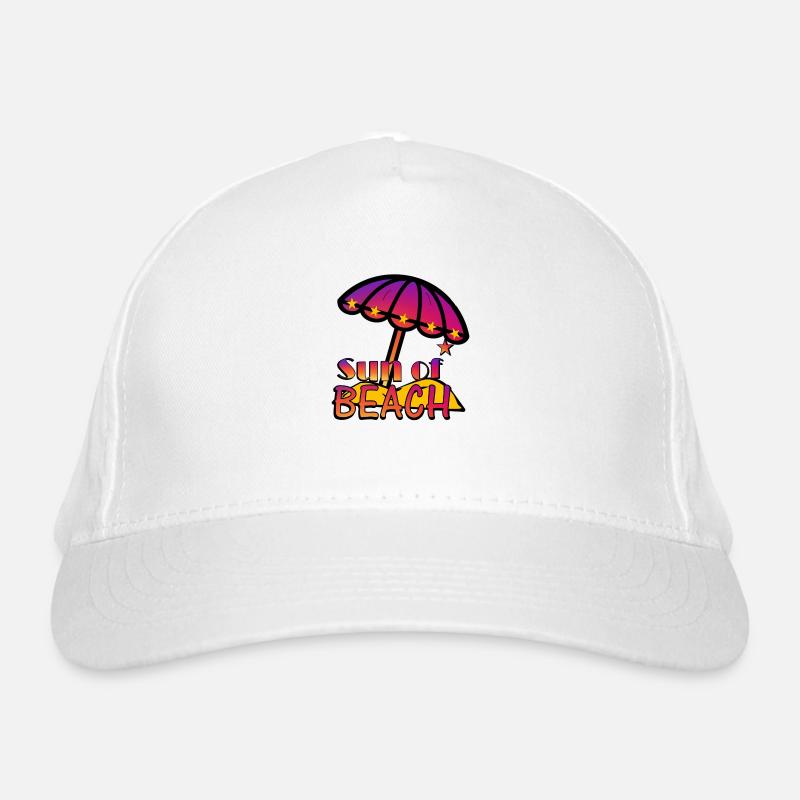 Sonne des Strandes Bio-Baseballkappe