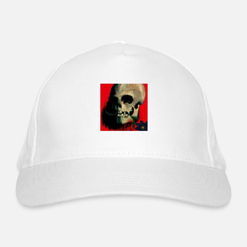 skull red Bio-Baseballkappe