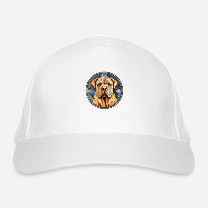 Chinesisches Shar Pei Hunderassen-Aquarellglas Bio-Baseballkappe