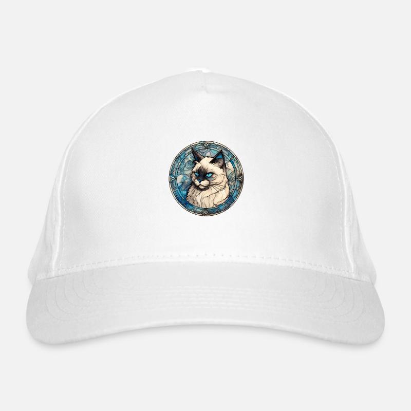 Birman Cat Breed Aquarelle Verre Casquette classique bio